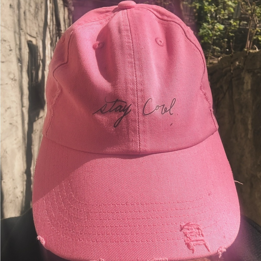 Trendy Pink 'Stay Cool' Baseball Cap